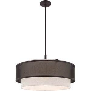 HomeRoots Bronze Four-Light Dimmable Chandelier - Elegant Design for Versatile Spaces & Adjustable Ambiance 687915