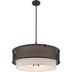 HomeRoots Bronze Four-Light Dimmable Chandelier - Elegant Design for Versatile Spaces & Adjustable Ambiance 687915