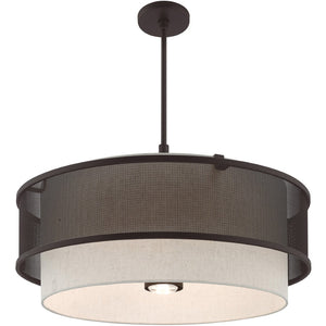HomeRoots Bronze Four-Light Dimmable Chandelier - Elegant Design for Versatile Spaces & Adjustable Ambiance 687915