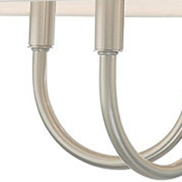 HomeRoots Six Light Dimmable Chandelier – Modern Cylinder Shades for Elegant Ambiance in Any Room Design 687916