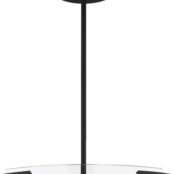 HomeRoots Seven Light Dimmable Chandelier - Modern Cylindrical Shades for Versatile Home Ambiance & Style 687921