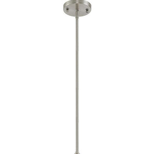HomeRoots Seven Light Dimmable Chandelier - Sleek Cylindrical Design with Steel Shades for Modern Elegance 687936