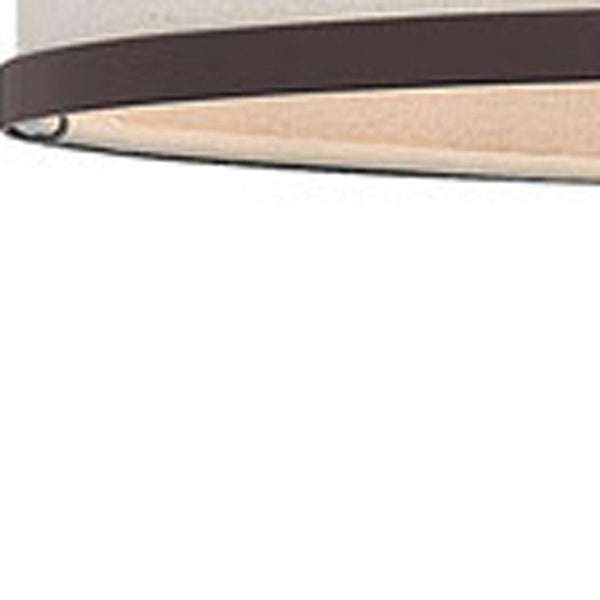 HomeRoots Bronze Seven-Light Dimmable Chandelier with Cylinder Shades for Stylish Home Illumination Upgrade 687937