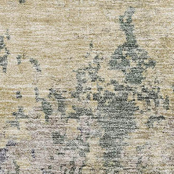 HomeRoots 5' X 8' Abstract Area Rug in Beige, Blue, and Gray - Washable, UV Protected, Kid & Pet Friendly! 687951