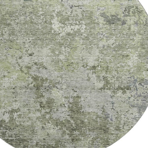 HomeRoots 8' Colorful Abstract Round Rug with UV Protection - Durable, Washable, and Perfect for Any Room! 687970