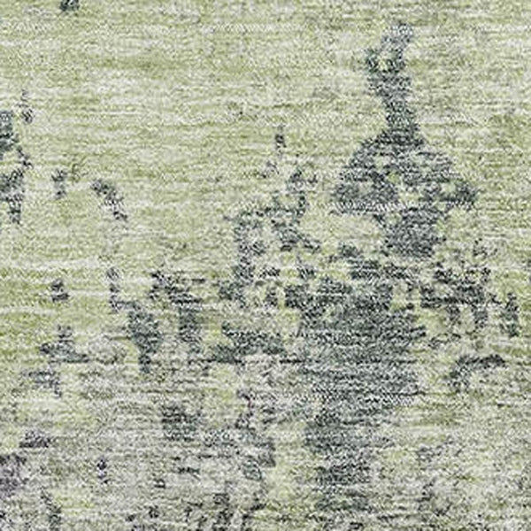 HomeRoots 8' X 10' Modern Abstract Area Rug in Green, Gray & Purple - Durable, UV-Protected, Washable Design! 687971