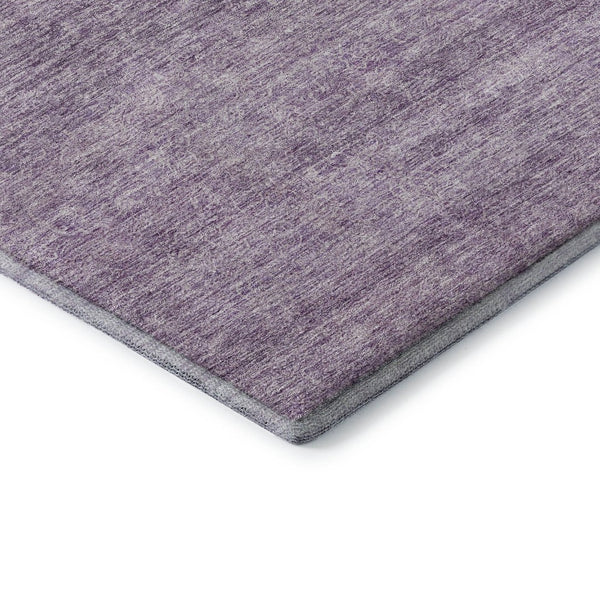 HomeRoots 9' X 12' Contemporary Lavender & Ivory Abstract Area Rug - Washable, UV-Protected, Durable Design 687978