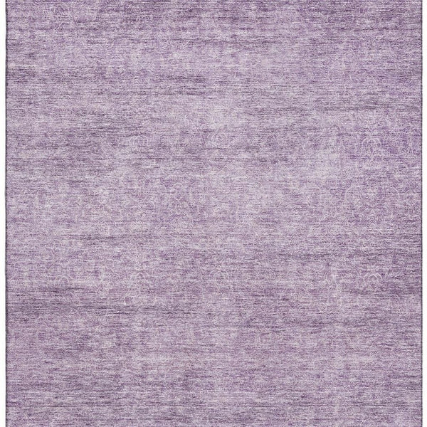 HomeRoots 10' X 14' Lavender And Ivory Abstract Area Rug - Washable, UV-Protected, Perfect for Busy Homes! 687979