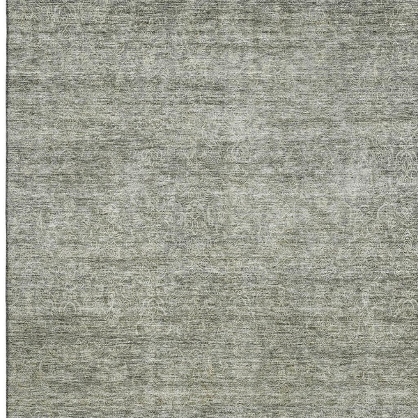 HomeRoots 8' X 10' Sage and Beige Abstract Washable Area Rug - Stain Resistant, UV Protected, Modern Design 687983