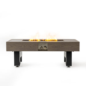 English Elm 42_Inch Contemporary Iron Fire Pit Table – Durable, Propane-Powered, Perfect For Outdoor Gatherings! W3131P277178