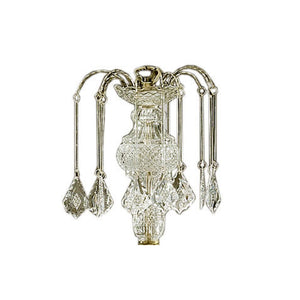 English Elm 25" Elegant Metal Chandelier With Antique Brass Finish, Teardrop Crystals For Timeless Style B072116082