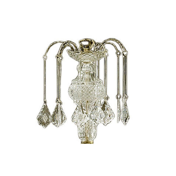English Elm 25" Elegant Metal Chandelier With Antique Brass Finish, Teardrop Crystals For Timeless Style B072116082