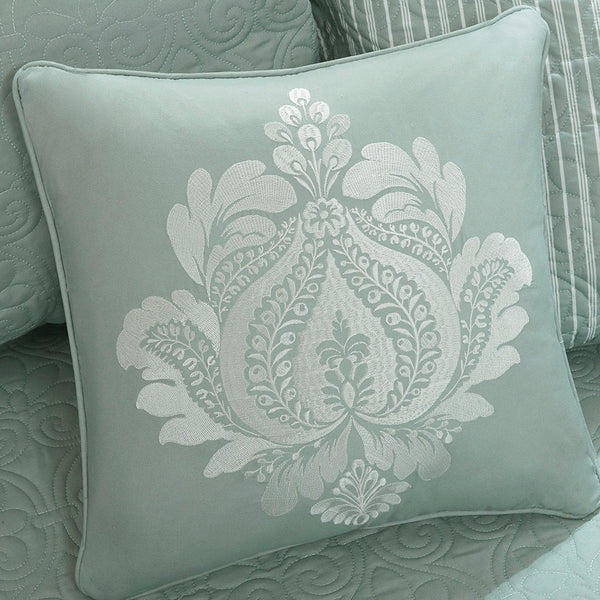 English Elm 6 Madison Park Quebec Daybed Cover Set Reversible Twin 6-Piece Cottage Quilted Microfiber with Antimicrobial Protection Seafoam 17.72 L x 15.75 W x 8.66 H B03597487