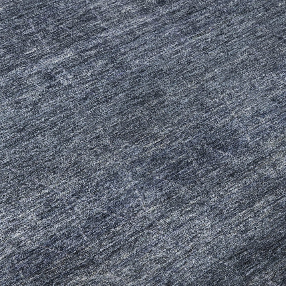 HomeRoots 8' X 10' Navy Blue & Beige Geometric Area Rug - UV Resistant, Washable, Pet-Friendly Flooring Solution 688013