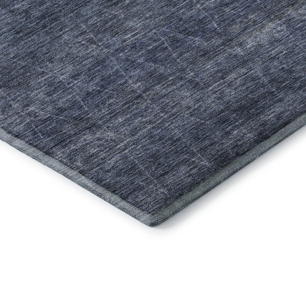 HomeRoots 10' X 14' Stylish Navy Blue & Beige Geometric Area Rug - Washable, UV Protected, Stain Resistant! 688015