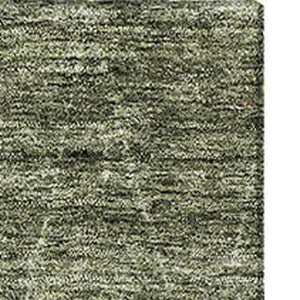 HomeRoots 10' X 14' Olive Green & Gray Geometric Area Rug – Stylish, Stain Resistant, UV Protected for Families! 688021