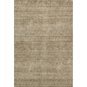 HomeRoots 9' X 12' Stylish Wheat & Beige Geometric Washable Area Rug with UV Protection for Modern Homes 688026