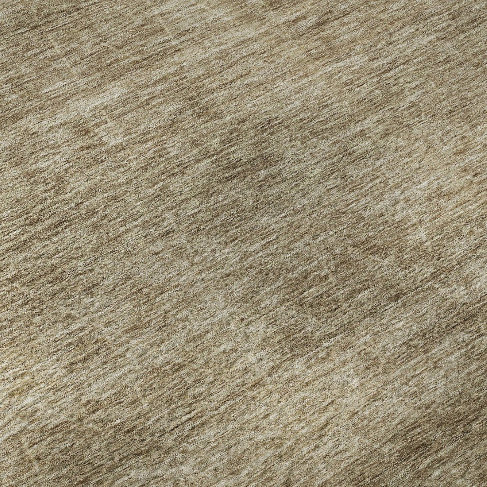HomeRoots 9' X 12' Stylish Wheat & Beige Geometric Washable Area Rug with UV Protection for Modern Homes 688026