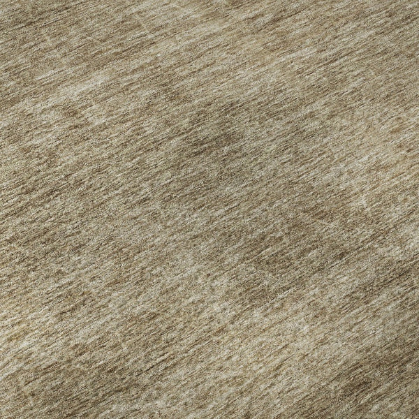 HomeRoots 9' X 12' Stylish Wheat & Beige Geometric Washable Area Rug with UV Protection for Modern Homes 688026