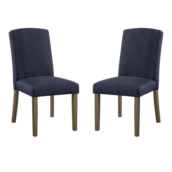 OSP Home Furnishings Everly Dining Chair  - Set of 2 Navy