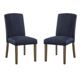 OSP Home Furnishings Everly Dining Chair  - Set of 2 Navy