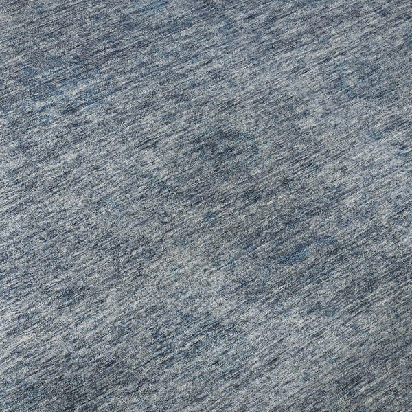 HomeRoots 5' X 8' Blue And Silver Abstract Washable Area Rug with UV Protection for High-Traffic Spaces 688089