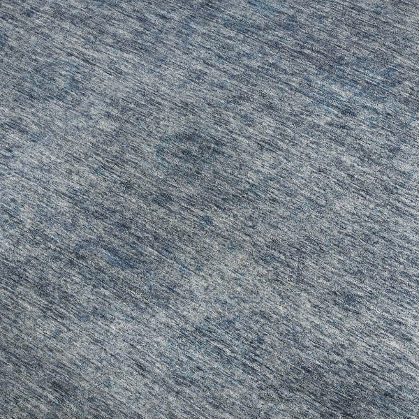 HomeRoots 8' X 10' Blue And Silver Abstract Washable Area Rug - Stylish, Durable, UV-Protected for Any Room 688091