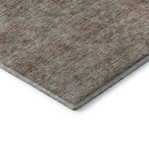 HomeRoots 10' X 14' Brown Beige Abstract Area Rug – Washable & UV Protected for Elegant, Durable Spaces 688099