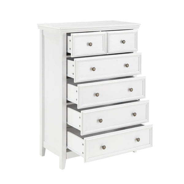 English Elm Modern 6-Drawer Dresser - Stylish Farmhouse Storage Solution With Vintage Hardware For Any Room W2275P149796