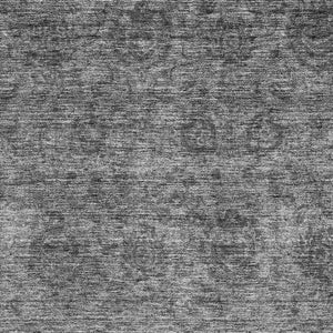 HomeRoots 9' Contemporary Gray and Silver Abstract Washable Area Rug with UV Protection for High Traffic Spaces 688104