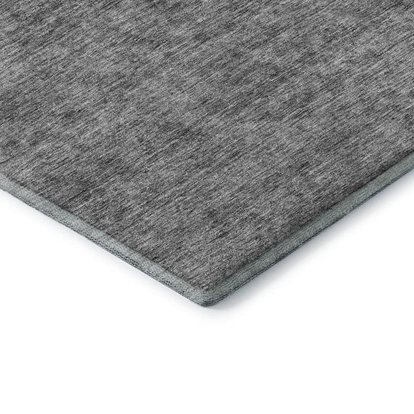 HomeRoots 10' X 14' Gray and Silver Abstract Area Rug - Stylish, Washable, UV-Protected for High-Traffic Spaces 688105