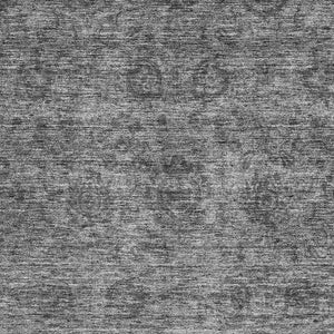 HomeRoots 10' X 14' Gray and Silver Abstract Area Rug - Stylish, Washable, UV-Protected for High-Traffic Spaces 688105