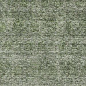 HomeRoots 10' X 14' Olive Green and Silver Abstract Area Rug - Washable, UV Protected, Stylish Home Essential 688111