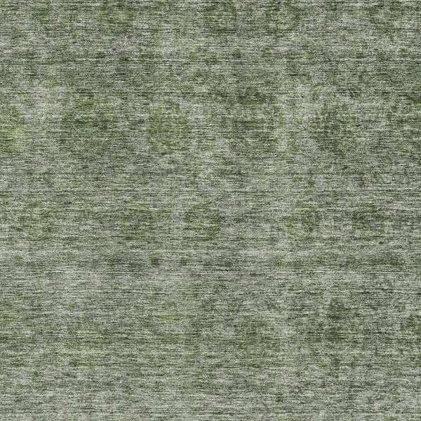 HomeRoots 10' X 14' Olive Green and Silver Abstract Area Rug - Washable, UV Protected, Stylish Home Essential 688111