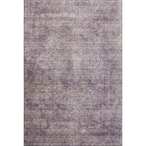 HomeRoots 5' X 8' Abstract Plum And Ivory Area Rug - Stain Resistant, UV Protected, Machine-Washable Elegance 688125
