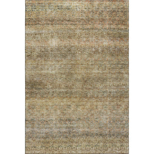 HomeRoots 9' X 12' Striped Area Rug in Wheat Gray & Beige - Washable, Stain-Resistant, UV Protected Design 688152