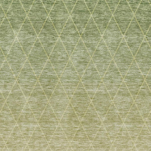 HomeRoots 8' X 10' Stylish Artichoke Green Geometric Area Rug with UV Protection – Washable & Durable Design 688157