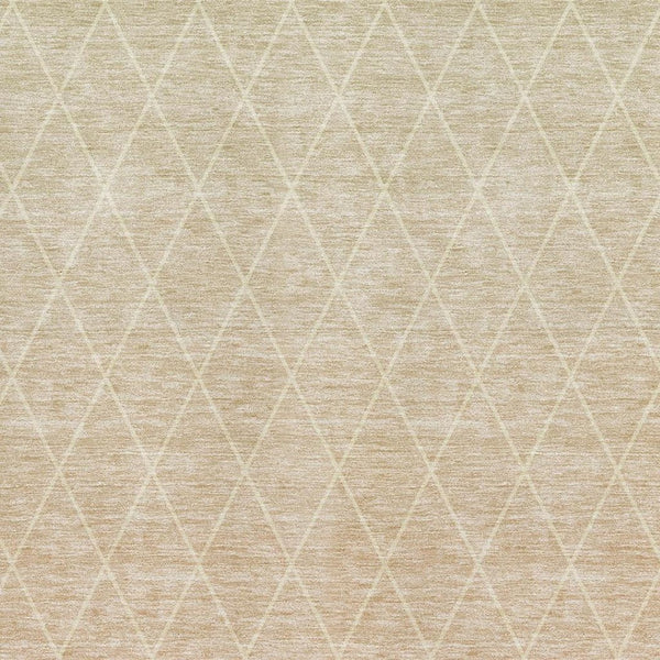 HomeRoots 10' X 14' Salmon & Beige Geometric Washable Area Rug - UV Protected, Durable & Stylish for Family Spaces 688183