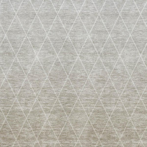 HomeRoots 8' X 10' Taupe and Beige Geometric Washable Area Rug – UV Protected, Durable, Ideal for Homes with Kids! 688187