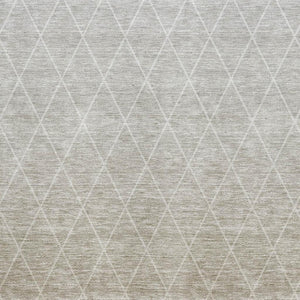 HomeRoots 10' X 14' Taupe and Beige Geometric Area Rug - Stylish, Stain-Resistant, UV-Protected for Modern Homes 688189