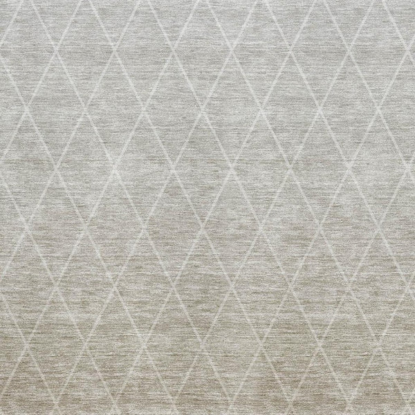HomeRoots 10' X 14' Taupe and Beige Geometric Area Rug - Stylish, Stain-Resistant, UV-Protected for Modern Homes 688189