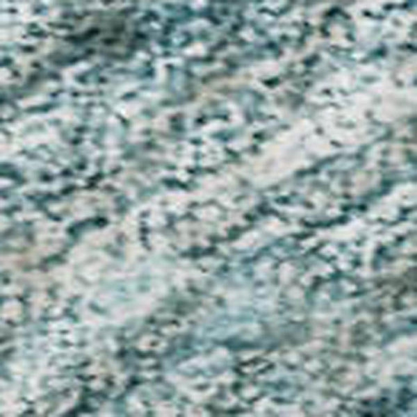 HomeRoots 5' Modern Teal and Ivory Geometric Area Rug - Washable, UV-Protected, Durable for Busy Homes 688191