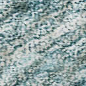 HomeRoots 10' X 14' Teal and Ivory Geometric Area Rug – Washable, UV-Protected, Durable for Modern Living Spaces 688195