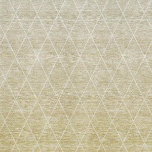HomeRoots 10' Wheat and Ivory Geometric Area Rug - Washable, UV-Protected, Stain-Resistant for Modern Spaces 688201