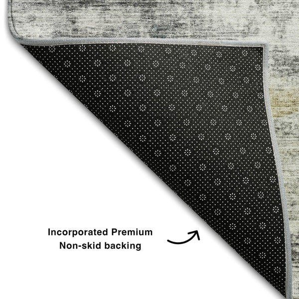 HomeRoots 8' X 10' Modern Geometric Washable Area Rug with UV Protection, Stain Resistance & Easy Care 688217