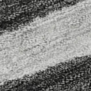 HomeRoots 9' X 12' Stylish Charcoal & Ivory Striped Washable Area Rug with UV Protection for High Traffic Areas 688260