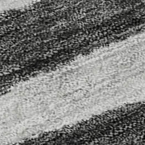 HomeRoots 10' X 14' Charcoal & Ivory Striped Washable Area Rug – Durable, UV-Protected, Ideal for High-Traffic Spaces 688261