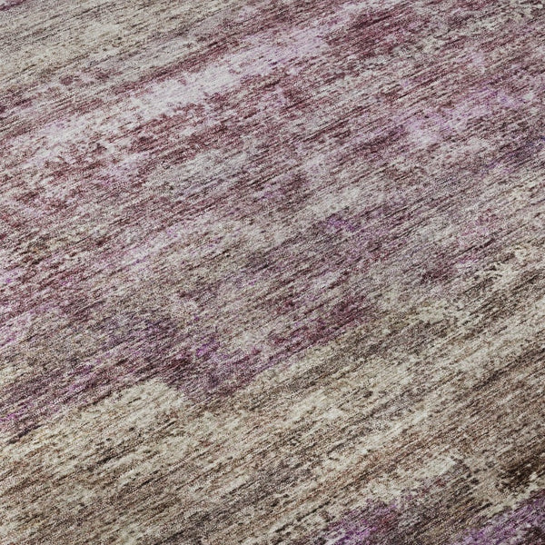 HomeRoots 5' X 8' Blush & Ivory Abstract Area Rug - Washable, UV-Protected, Stylish for High-Traffic Spaces 688293
