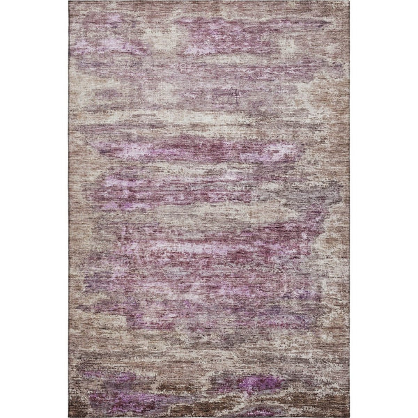 HomeRoots 10' X 14' Blush and Ivory Washable Area Rug with UV Protection, Stain Resistance for Modern Homes 688297