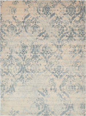 Unique Loom Paris Oak Machine Made Floral Rug Blue, Blue/Beige/Light Blue 10' 0" x 13' 1"